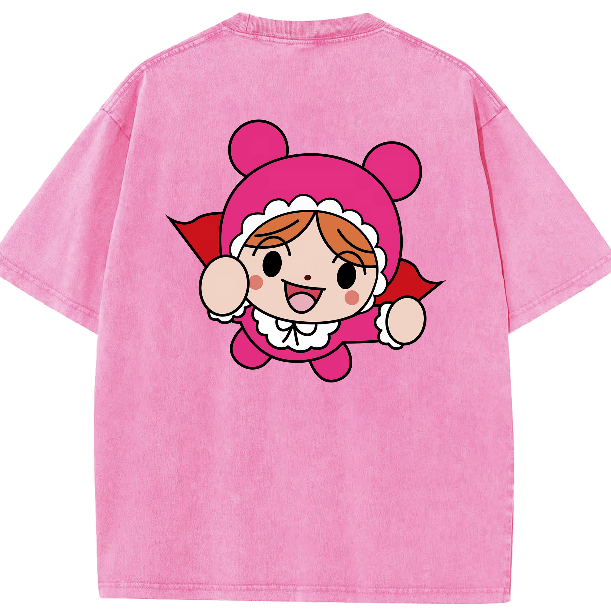 （画像用） アンパンマン Anpanman 綿100% ヴィンテージ風 半袖Tシャツ（背面プリント）